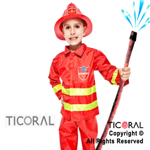 DISFRAZ BOMBERO NIO CAND TALLE 1 x 1